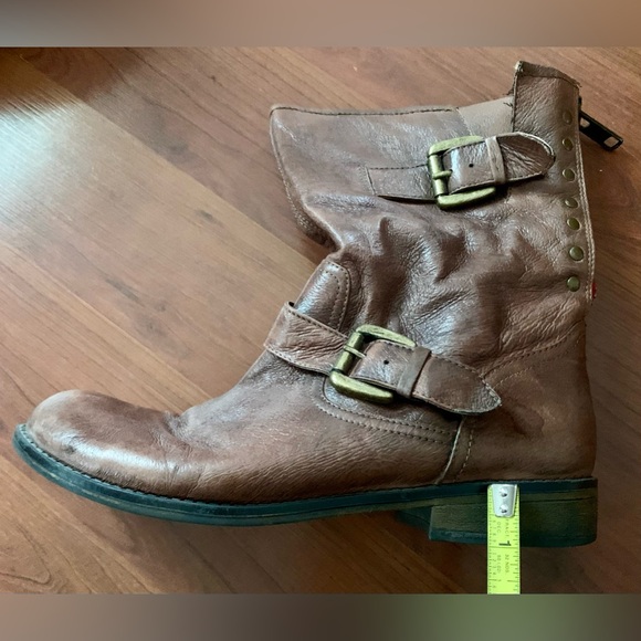 ALDO Women’s Faux Leather Mid Calf Boots Light Brown Size 9.5M - Picture 5 of 7